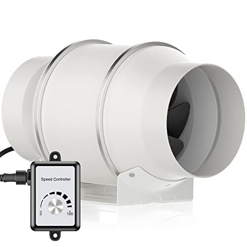 HG Power 150mm Ventola di Aspirazione con Regolatore di Velocità (u6Z)