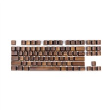 Black Walnut Wood Keycaps 60/87/108Keys OEM Height for Mechanical Keyboard Boxed