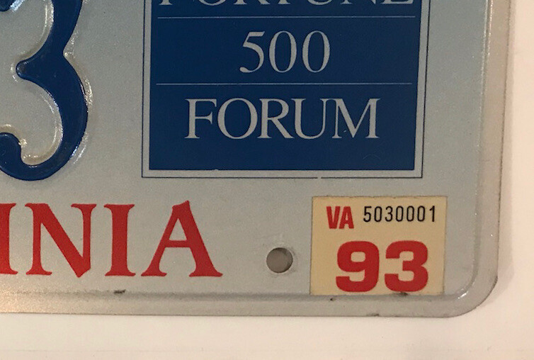 LOW #13 FORTUNE 500 CORPORATION FORUM license plate Wealth Prestigious Company Świetne oferty super specjalna cena
