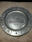1 WILTON ARMETALE 10.75" PEWTER PLATE - FRIENDSHIP FIRE COMPANY - MOUNT JOY PA  — photo 1