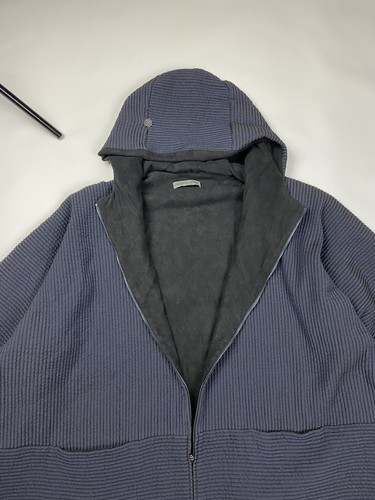 Chaqueta Annette Gortz Avant-Garde Cremallera Lana Relajada Azul Mujer Talla 38 - Imagen 6 de 14