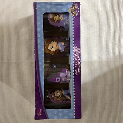 il_fullxfull.4249732530_3avf.jpg Disney Sofia The First Juice Glasses 8oz Multicolor Set of 4 New Gift‎ display picture 1