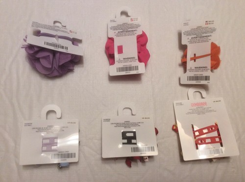 NWT Gymboree Girls Lot Hair Curlies Clips Barrette Ponytail Holder 3 4 5 6 7 8 9 - Picture 8 of 8
