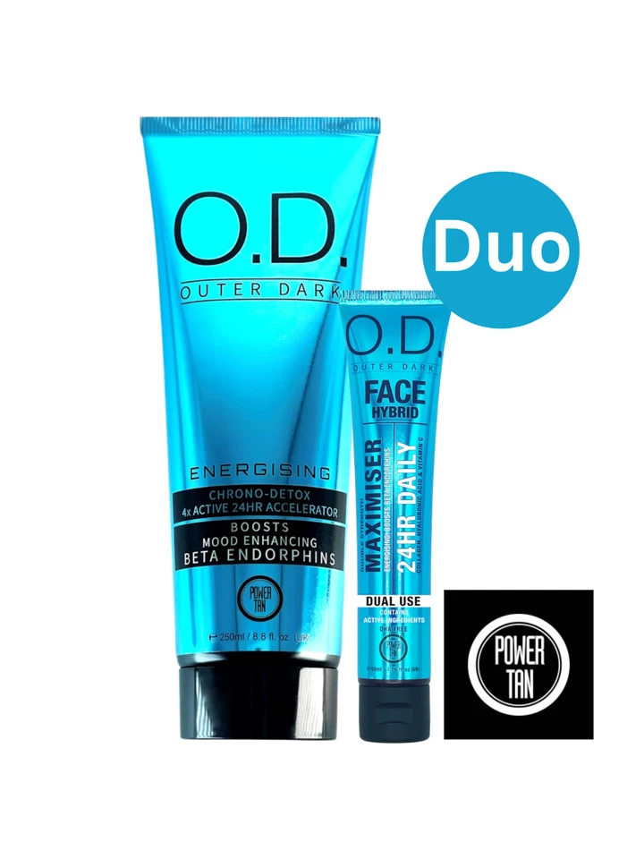 Power Tan Outer Dark DUO Tubo 250ml + Massimizzatore Viso 50ml
