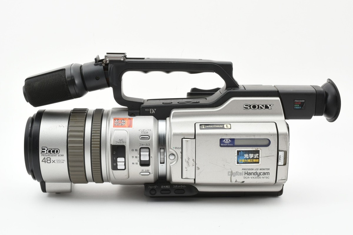プロ向けモデル！ SONY ビデオカメラ DCR-VX2000 02 Buy Sony DCR-VX2000 Camcorder - Metallic silver online | eBay