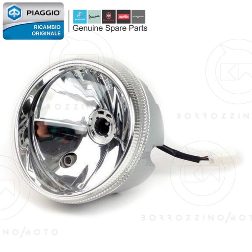 GRUPPO OTTICO FARO ANTERIORE ORIGINALE PIAGGIO VESPA 50 LX 2T-4T ANNO 2005-2006 - Photo 1/2