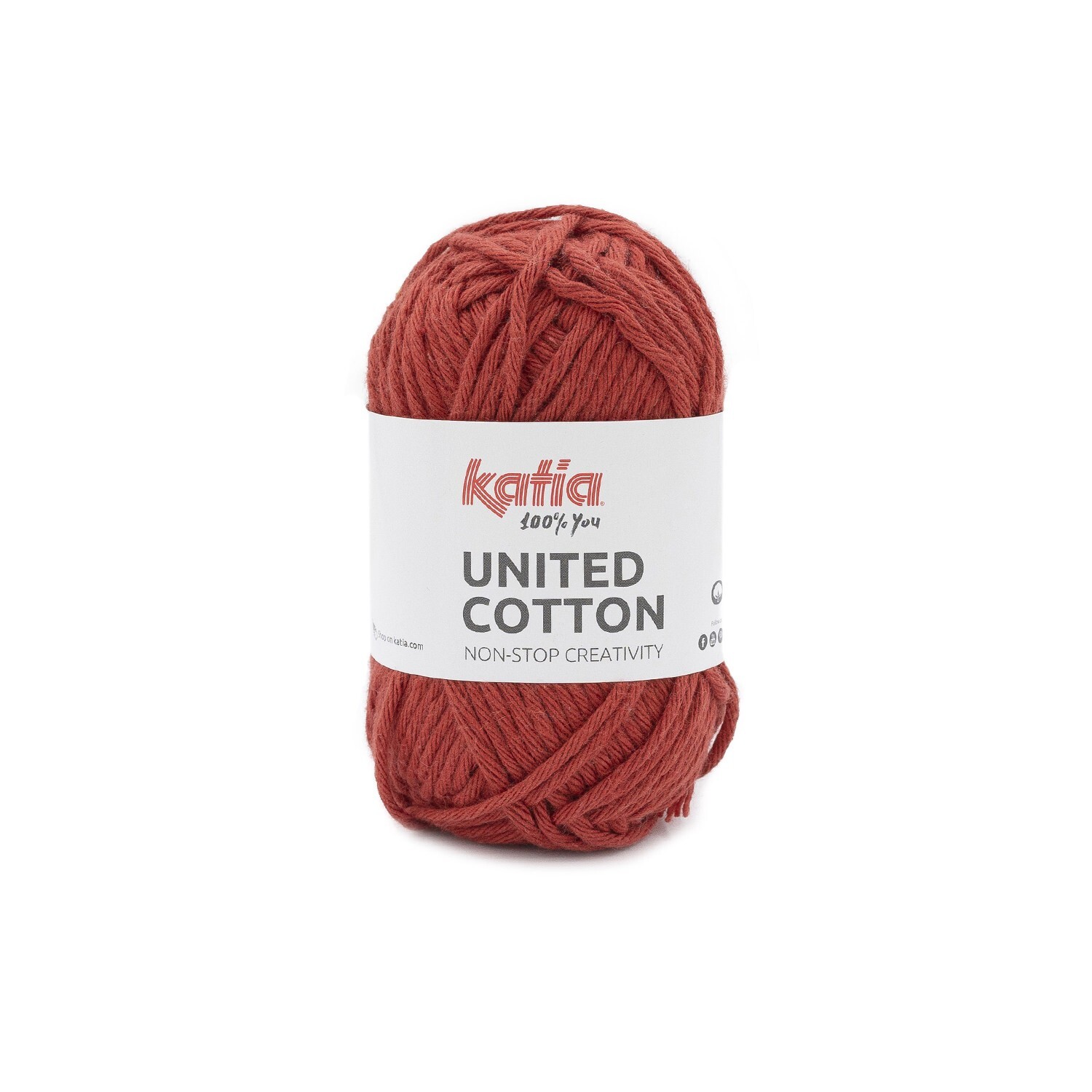 United Cotton by Katia - Rojizo (4) - 25 g / approx. 43 m Wool