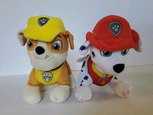 Lindo juguete de peluche de peluche de 8" de Marshall y escombros de Paw Patrol - Imagen 2 de 11