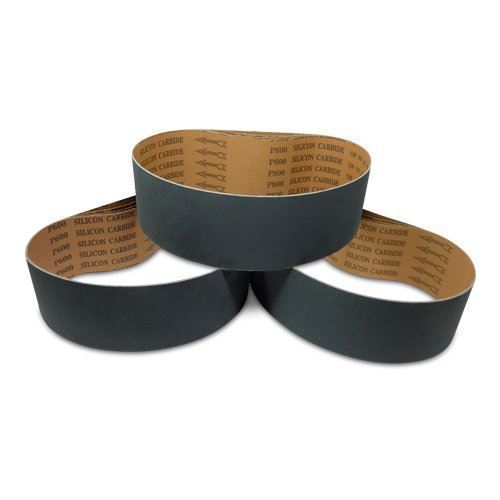 4 X 36 Inch Silicon Carbide Sanding Belts - 600, 800, 1000 Grits