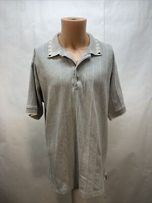 Greg Norman Collection mens xl Short sleeve Polo Golf  Quarter button Shirt