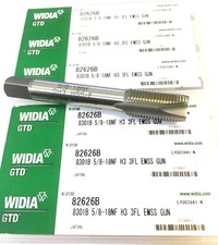 (Qty 6) Widia Greenfield 5/8-18 NF H3 EM Stainless Steel 3FL Gun Tap (TT)
