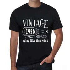 Men's Graphic T-Shirt Aging Like A Fine Wine 1956 68th Birthday Anniversary 68