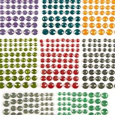 CraftbuddyUS CB-SACG8: Craft Buddy 8 packs Cushion Cut Glitter Gems, Asst Colors