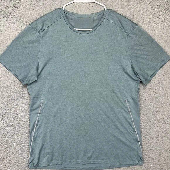 Lululemon Fast T-Shirt Adult Medium Blue Short Sleeve Athletic Tee Mens - Image 2 of 4
