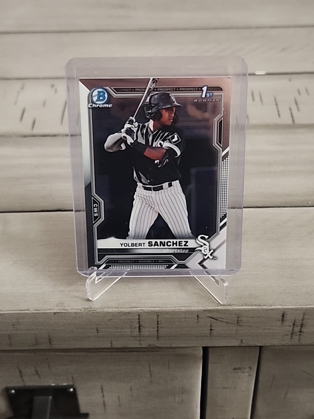 Yolbert Sanchez 2021 Bowman Chrome 1st Prospect Rookie Card #BCP-40 White Sox