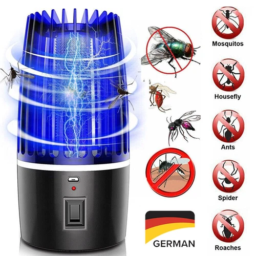 AKKU Moskito Killer UV Insektenvernichter Elektrisch LED Lampe Mückenfalle Licht