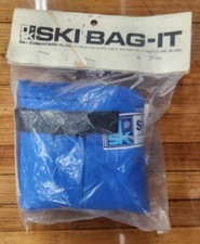 Vintage Ski Bag It Sleeve Storeage USA Olin K2 Fischer Rossignol Blue