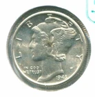 1943-S Silver Mercury Dime !!  Mint State !!