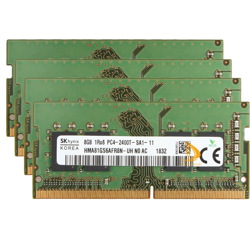 For SK Hynix 4x 8GB 1RX8 PC4-19200S PC4-2400T DDR4-2400Mhz Laptop SO-DIMM RAM - Image 2 of 4