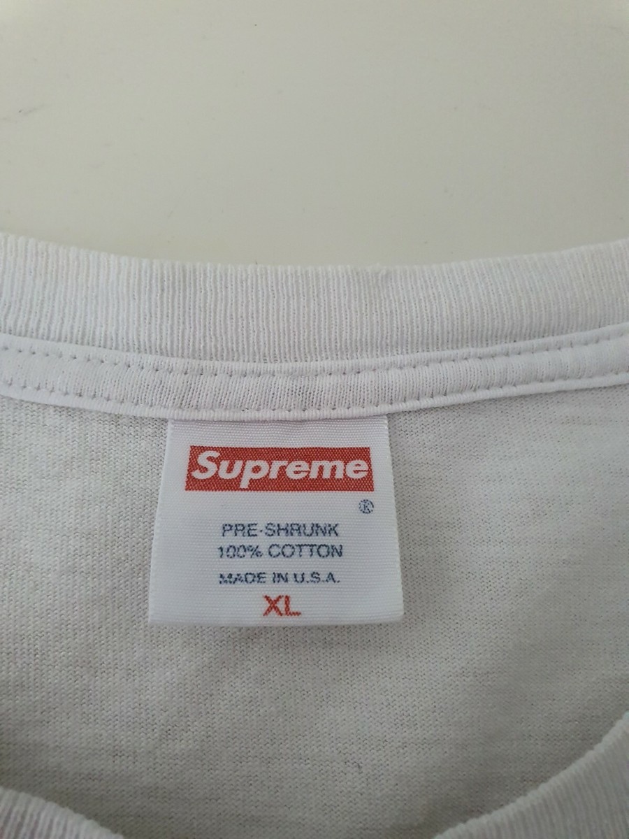 2004 Supreme Larry Clark Fuc Bush tee white T-shirt size XL 2004 Supreme Larry Clark Fuc Bush tee white T-shirt size XL