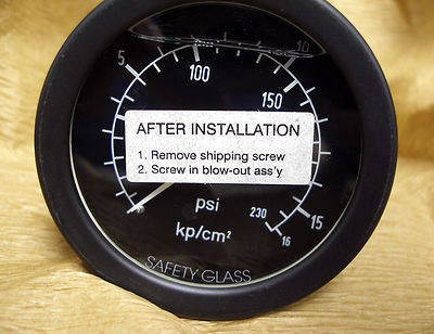 #ad Military 0 230 PSI Fuel Water Fluid Pressure Gauge M17 Decontamination System $20.75