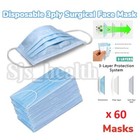 Lot De 250 Masques Jetables 3 Plis - Protection Buccale Et Nasale - Neuf