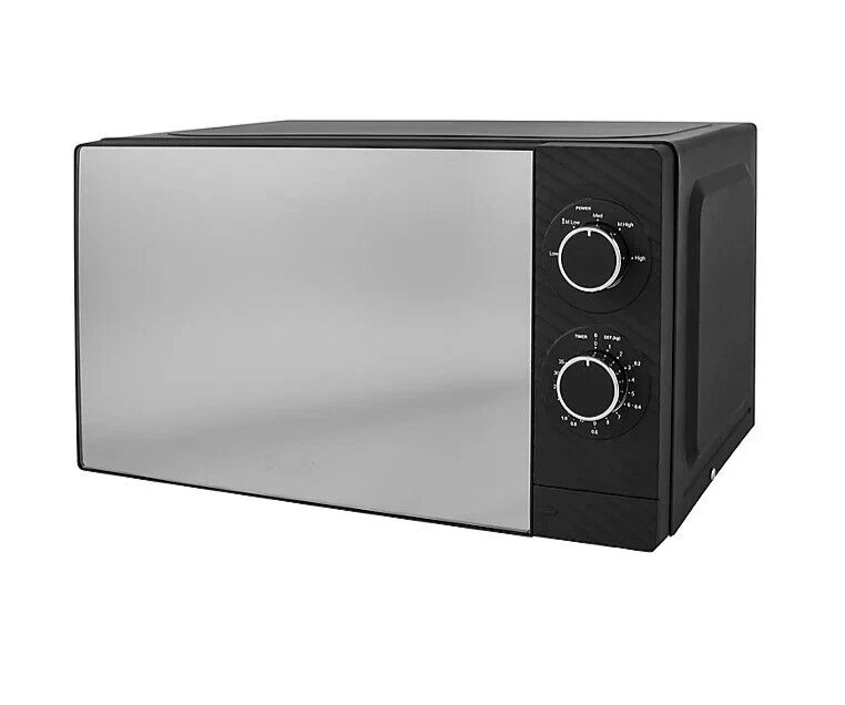 Scoville Black Manual Microwave 20L Kitchen Appliance 700W
