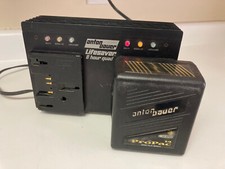 Anton Bauer LSQ4 life saver Quad Power Charger Gold Mount Batteries