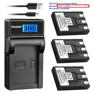 Kastar Battery LCD Charger for Canon NB-3L CB-2LU Canon PowerShot SD100 Camera
