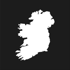 Ireland country outline Vinyl Decal Laptop Car Window Sticker
