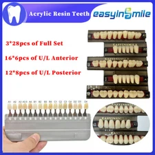 84/96Pcs Dental Resin Acrylic Teeth Denture Full Set Teeth DIY Shade A1/A2/A3