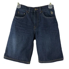 U.S. Polo Assn Denim Bermuda Shorts / Youth Size 10 / Blue 100% Cotton