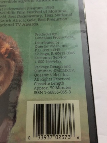 Super Predators(VHS,2000)Africas Best Wildlife On Video-RARE VINTAGE-SHIPS N 24H - Picture 8 of 11