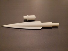 Star Wars Mandalorian Beskar Spear Tip 1:1 Size 3D Printed