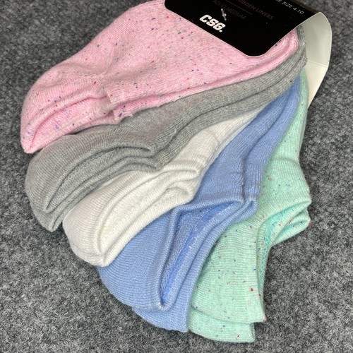 Low Cut Adult Socks Size Medium No Show 6 Pack - CSG Half Cushion - Picture 2 of 5