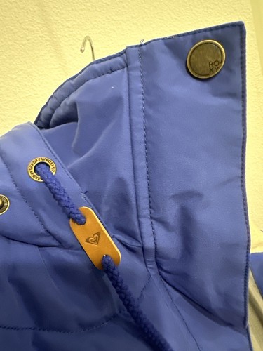 Roxy Dryflight Insulated Snow Jacket With Removable Hood Blue Size M - Picture 3 of 7