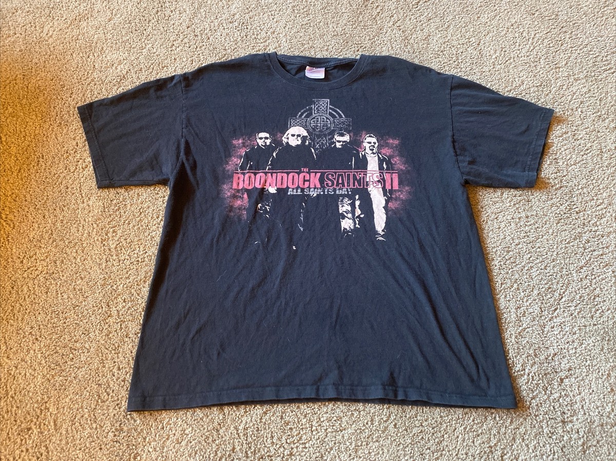 Vintage Men's Boondock Saints 2 Red Black Movie Promo T-Shirt XL