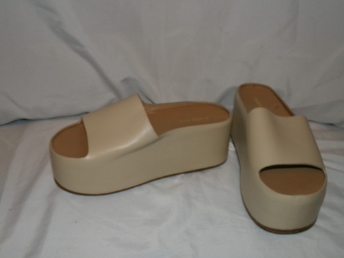 Sandali con plateau Burberry in pelle marrone taglia 38 1/2B - Foto 2 di 9