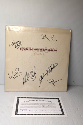EARTH, WIND & FIRE BAND SIGNED GRATITUDE VINYL RECORD LP