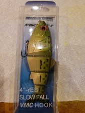  Swimbait Lure Bass Walleye Stripers Green Realistic Eyes Reaction New Qty1 