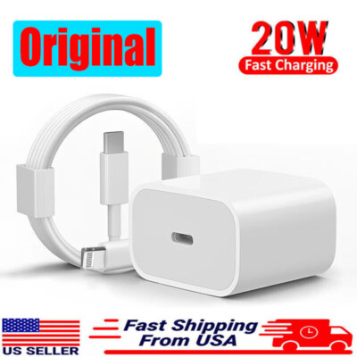 Original USB-C Wall Fast Charger Block 6ft Cable For iPhone 16 15 14 13 Pro Max