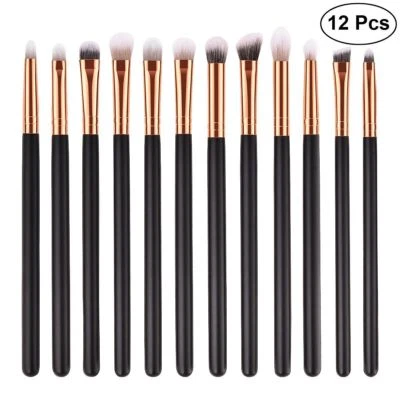 HIMALY 12x Professional Eyeshadow Blending Pencil Eye Brushes Set Makeup Tool Cosmetic