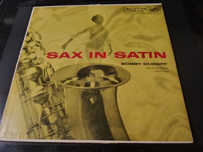 Bobby Dukoff - Sax In Satin VG Original Mono RCA Victor LPM1167 Record 1956 JAZZ