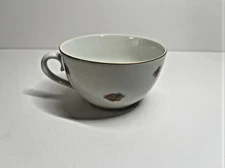 Porcelain Teacup Made in Czechoslovakia Vintage Floral Design Collectible