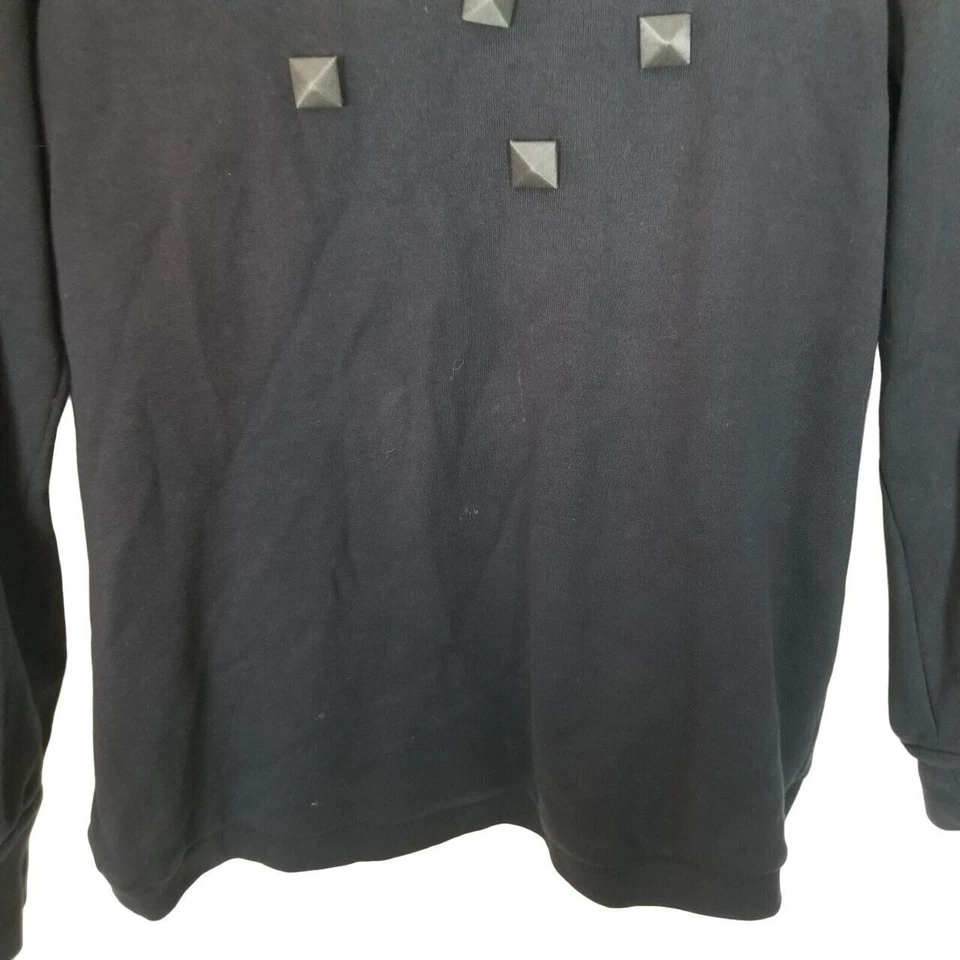 Sudadera Pullover Marc By Marc Jacobs Mujer S Azul Marino Tachonada Mangas Largas Foto 3 de 4