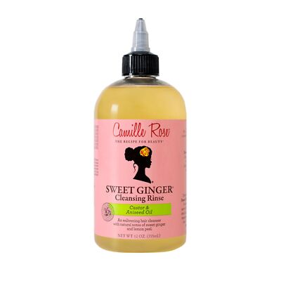 Camille Rose Sweet Ginger Clarifying Shampoo for Curly Hair Moisture 12 Fl Oz