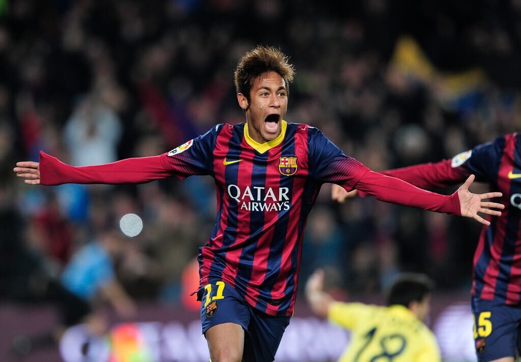 FC Barcelona NEYMAR JR 11番ジャージ 13-14 Barcelona Home - Football Soccer 13/14 - NEYMAR Jr # 11 - 2XL (Run