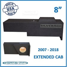 07-18 Chevy Silverado Double / Extended Cab Truck 8" Sub Box Subwfooer Enclosure