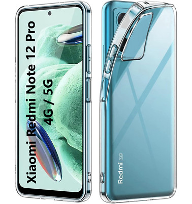 Hülle für XIAOMI Redmi NOTE 12 Pro 4G Handyhülle Schutz Silikon TPU Transparent