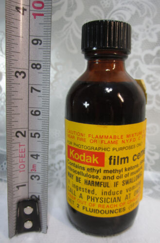 Vintage KODAK FILM CEMENTNet 2 Fluid Ounces (59 ml) 12004 CAT 195 6192 No 1156